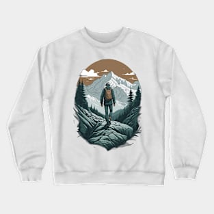 Hiking to the top Crewneck Sweatshirt